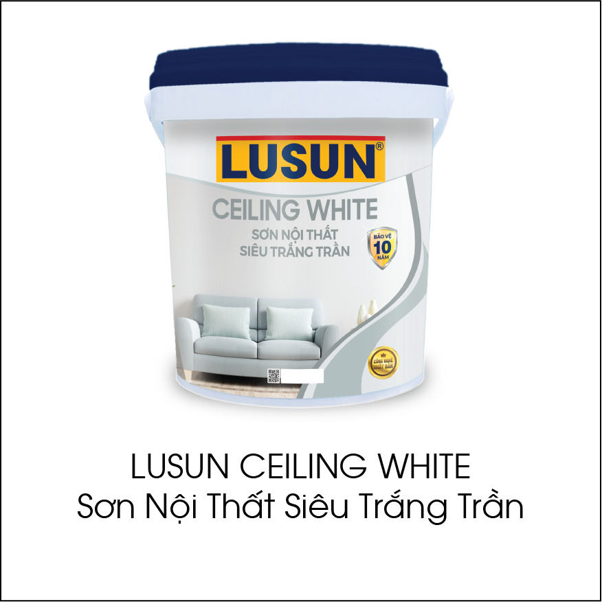 Lusun Ceiling White sơn nội thất siêu trắng trần